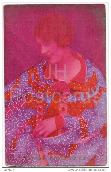 woman - Fotocelere 141/2 - circulated in Estonia 1932 Roela Torma - JH Postcards