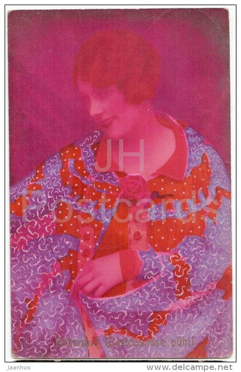 woman - Fotocelere 141/2 - circulated in Estonia 1932 Roela Torma - JH Postcards
