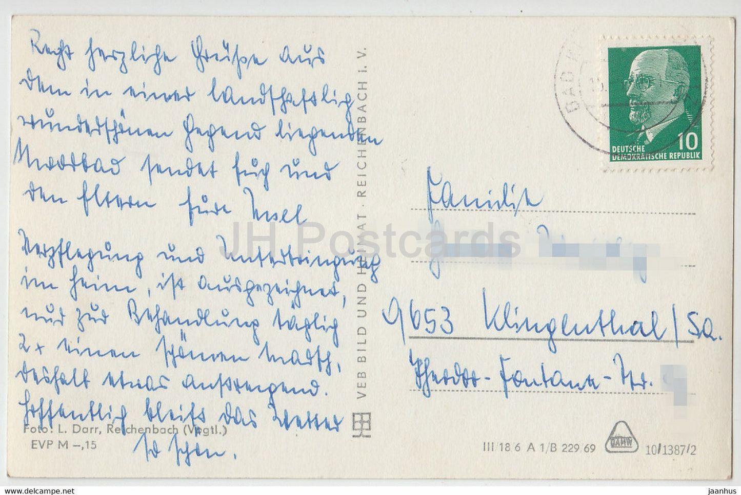 Bad Klosterlausnitz - Rathaus - HOG Ratskeller - Kurhotel Waldhaus zur Koppe - Moorbad - Allemagne DDR - occasion