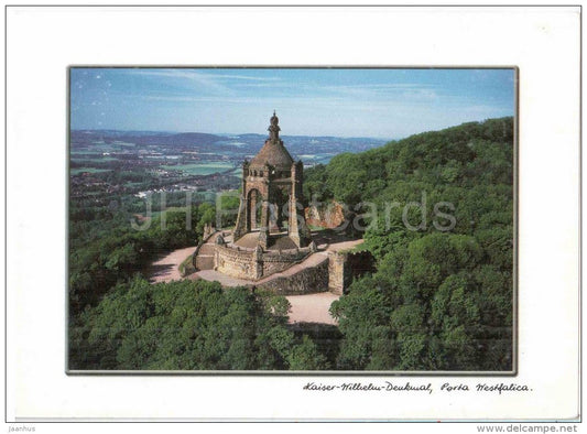 Kaiser-Wilhelm-Denkmal- Porta Westfalica - Germany - 2005 gelaufen - JH Postcards