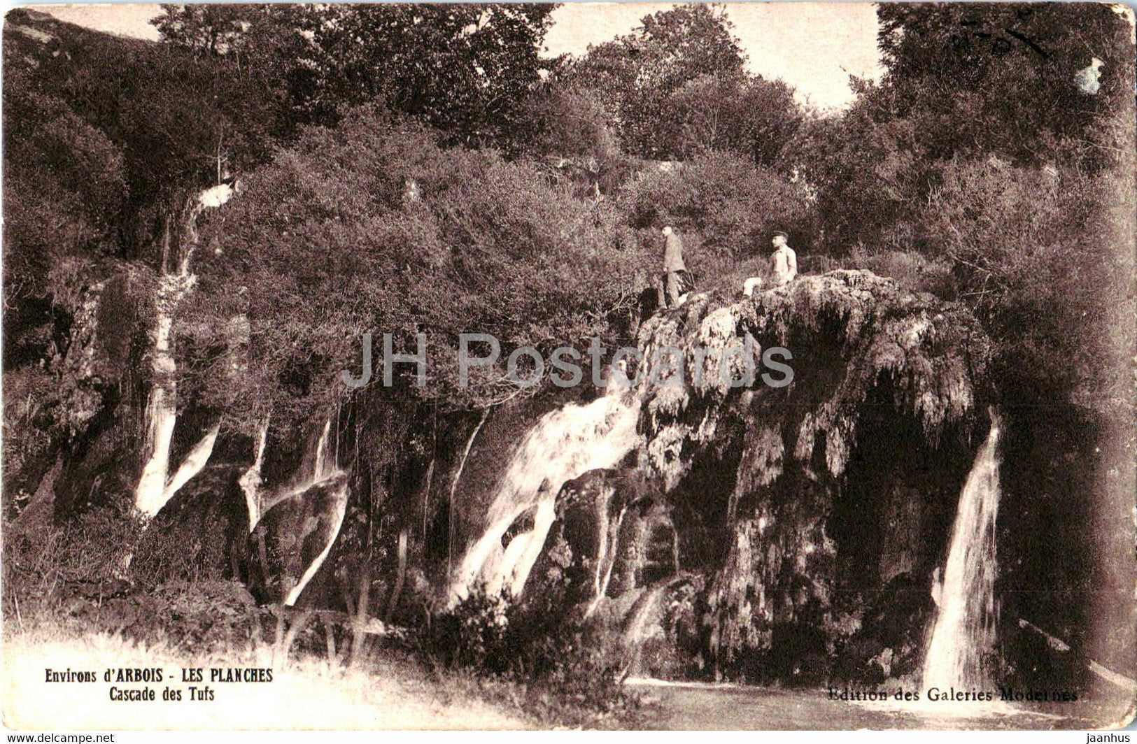 Environs d'Arbois - Les Planches - Cascade des Tufs - old postcard - France - used - JH Postcards