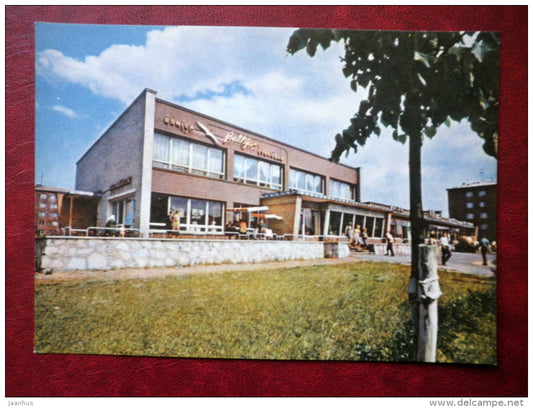 restaurant Baltija - Riga - old postcard - Latvia USSR - unused - JH Postcards