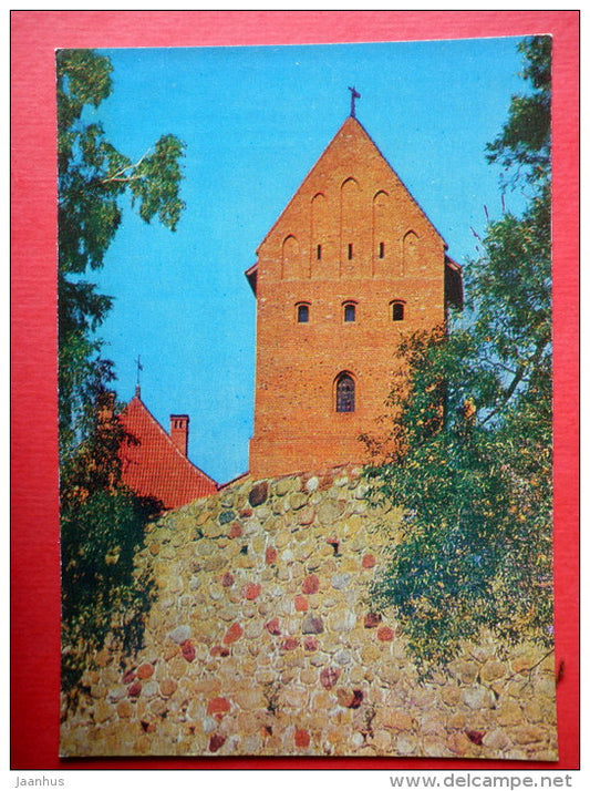 The donjon of the insular Castle , XV century - Trakai - 1977 - Lithuania USSR - unused - JH Postcards