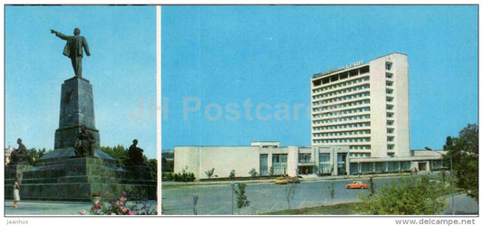 monument to Lenin - hotel Krym - Sevastopol - Crimea - Krym - 1983 - Ukraine USSR - unused - JH Postcards