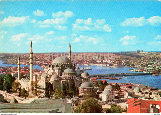 Istanbul - The Mosque of Soliman the Magnificent and Golden Horn - 294 - Turkey - unused - JH Postcards