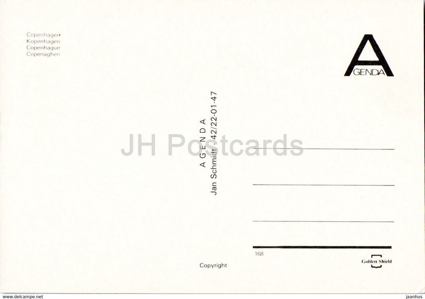 Copenhagen - Little Mermaid - Town Hall - streets - multiview - Agenda - 168 - Denmark - unused