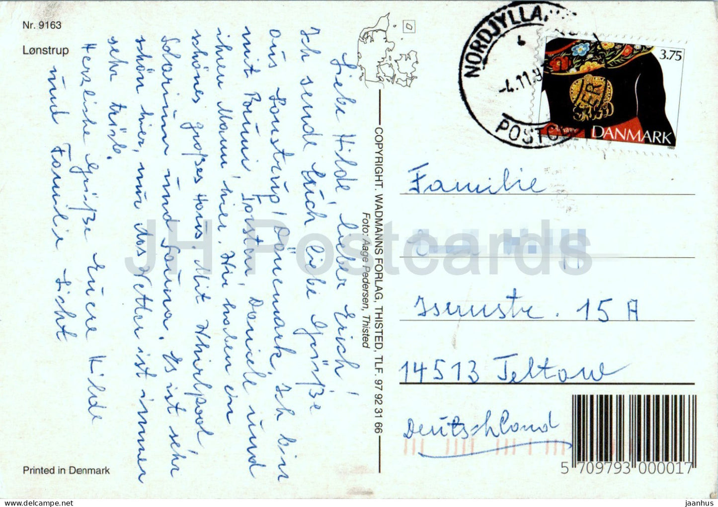 Lonstrup - 9163 - 1993 - Danemark - d'occasion 