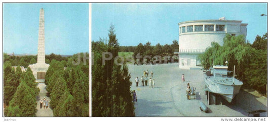 Obelisk of Glory on Mount Sapun - diorama building - Sevastopol - Crimea - Krym - 1983 - Ukraine USSR - unused - JH Postcards