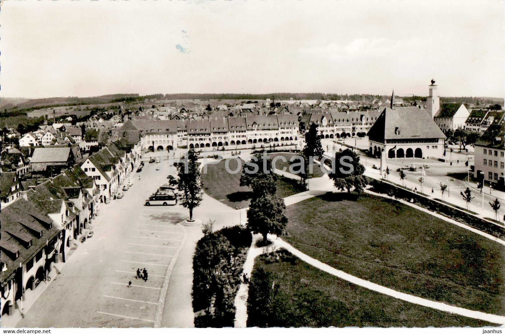 Freudenstadt - Marktplatz mit Stadthaus - 1961 - Germany - used - JH Postcards