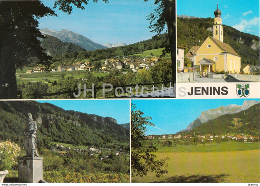 Jenins - Weinbaudorf - church - monument - Switzerland - unused - JH Postcards