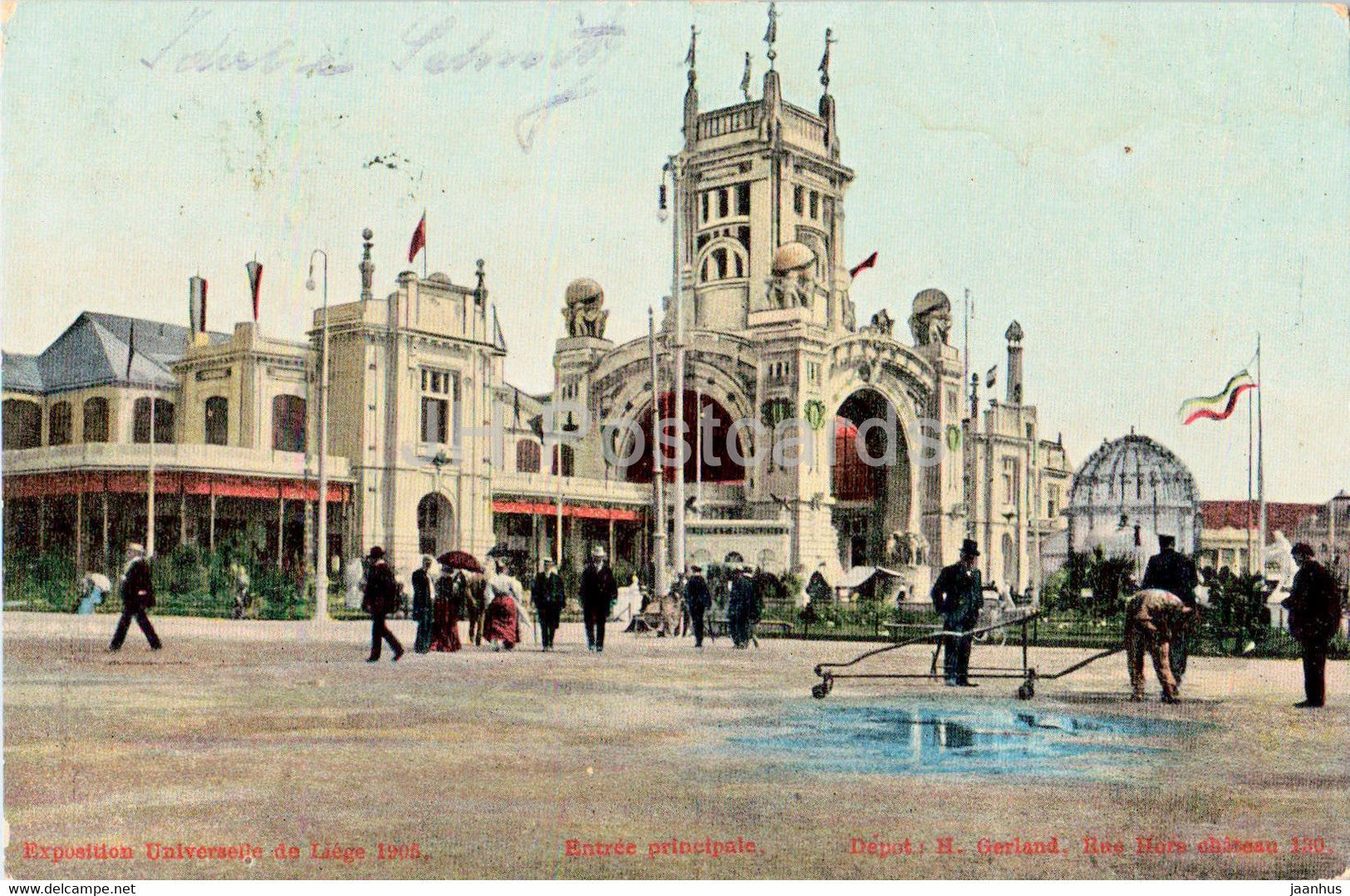Exposition Universelle de Liege 1905 - Entree Principale - old postcard - 1905 - Belgium - used - JH Postcards
