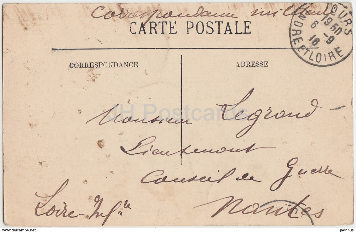 Plessis Les Tours - Le Chateau - Facade Ouest - castle - 1 - 1916 - old postcard - France - used