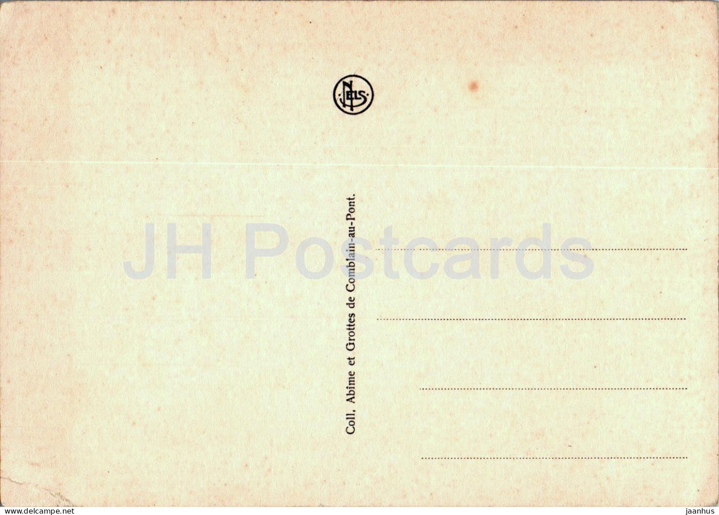 Abime et Grottes de Comblain au Pont - La passerelle au dessus de la Salle des Loups - old postcard - Belgium - unused