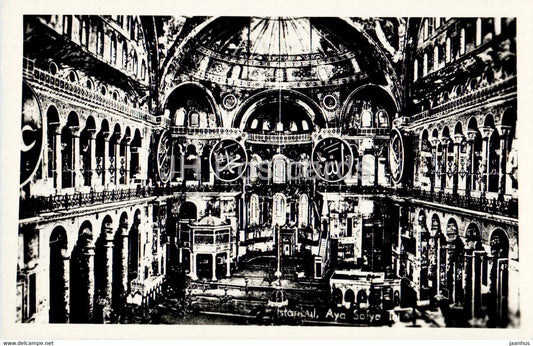 Istanbul - Aya Sofya - old postcard - Turkey - unused - JH Postcards