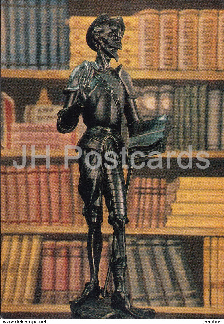 Don Quixote - cast iron - Products of the Kasli Masters - 1976 - Russia USSR - unused - JH Postcards
