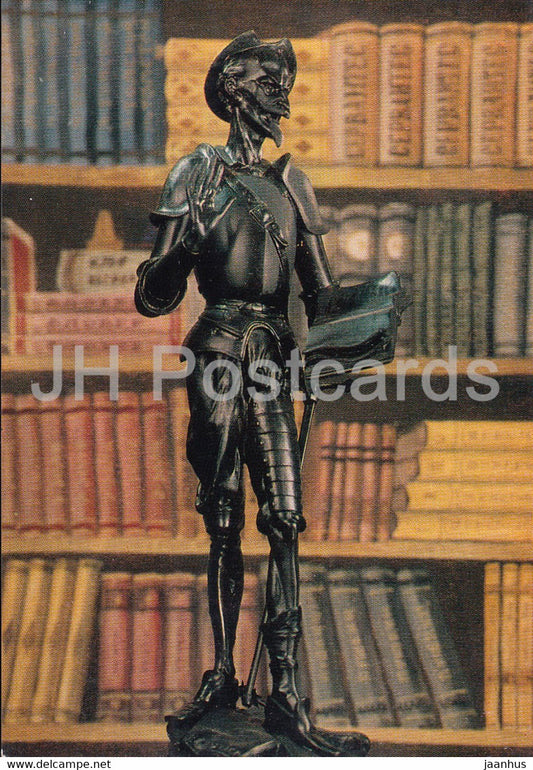 Don Quixote - cast iron - Products of the Kasli Masters - 1976 - Russia USSR - unused - JH Postcards