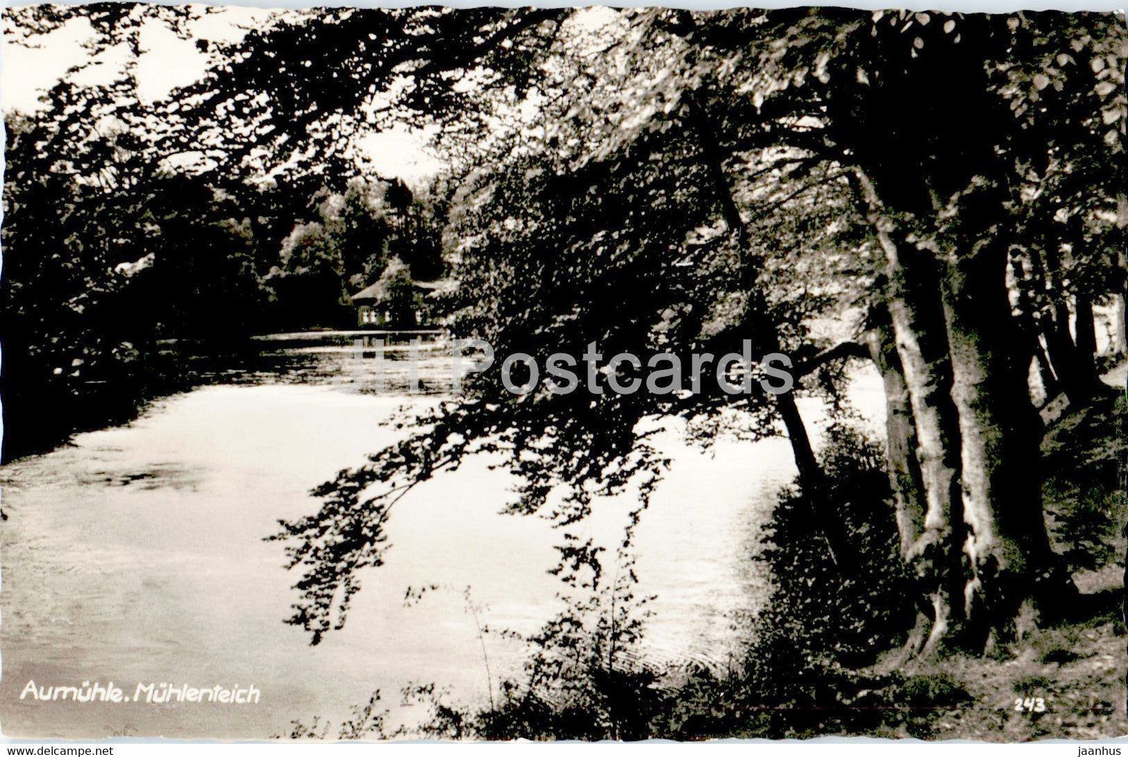 Aumuhle - Muhlenteich - old postcard - Germany - used - JH Postcards