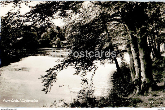 Aumuhle - Muhlenteich - old postcard - Germany - used - JH Postcards