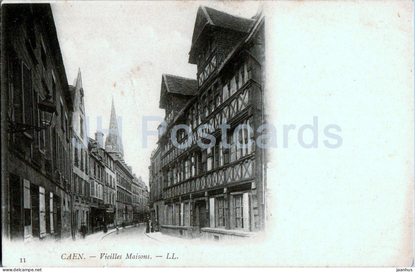 Caen - Vieilles Maisons - old houses - 11 - old postcard - France - unused - JH Postcards