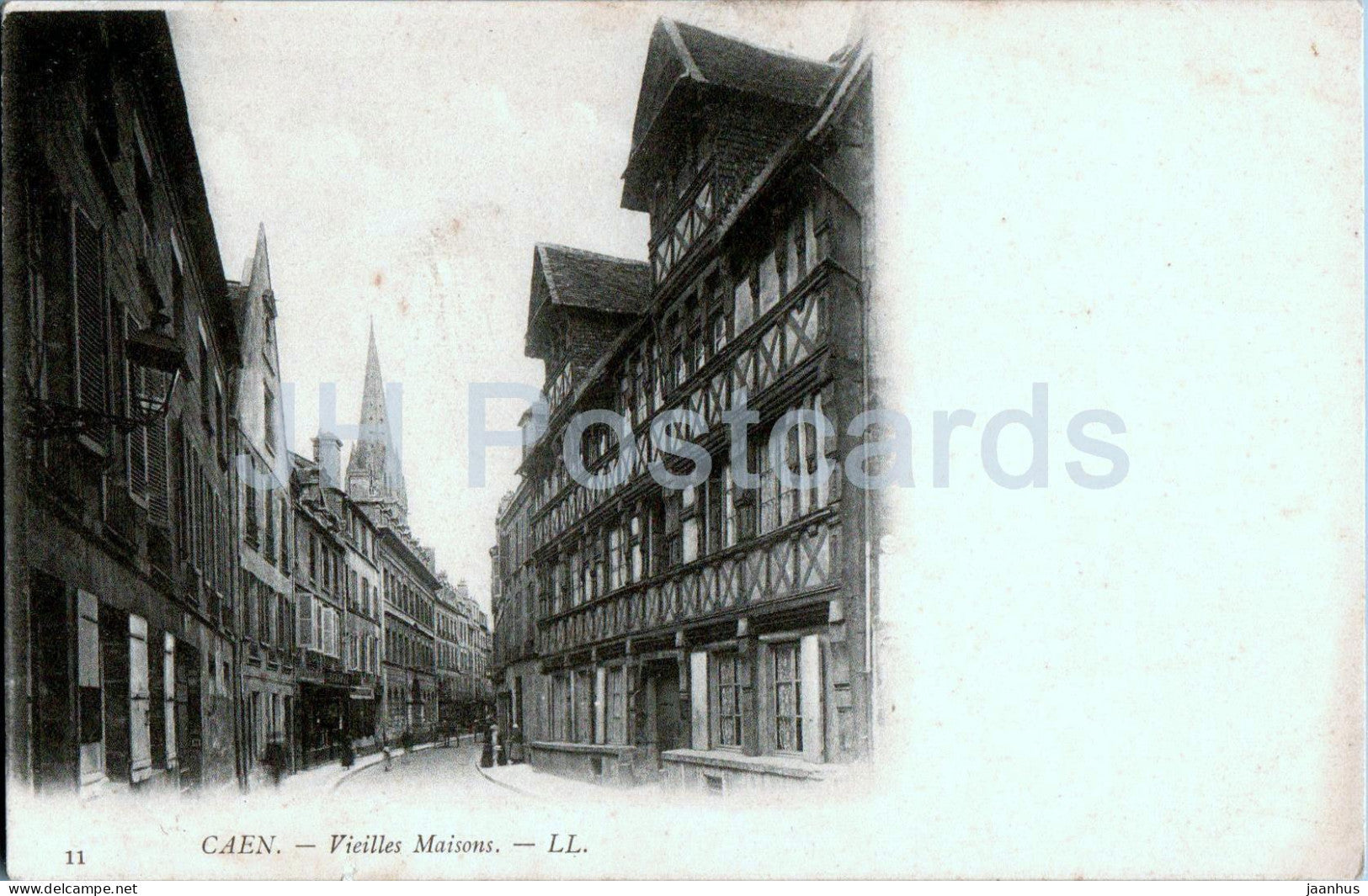 Caen - Vieilles Maisons - old houses - 11 - old postcard - France - unused - JH Postcards