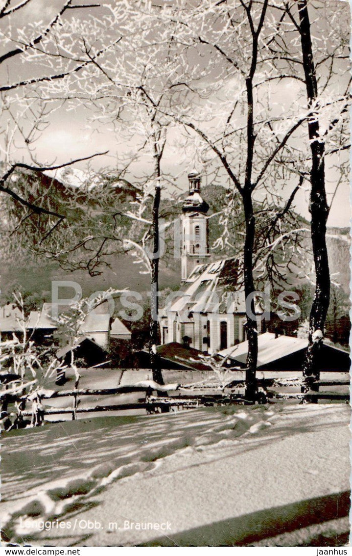 Lenggries - Brauneck - old postcard - 1964 - Germany - used - JH Postcards