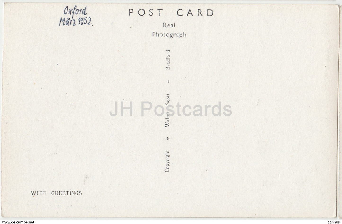 Oxford - Christ' s Church - F 555 - 1952 - United Kingdom - England - used