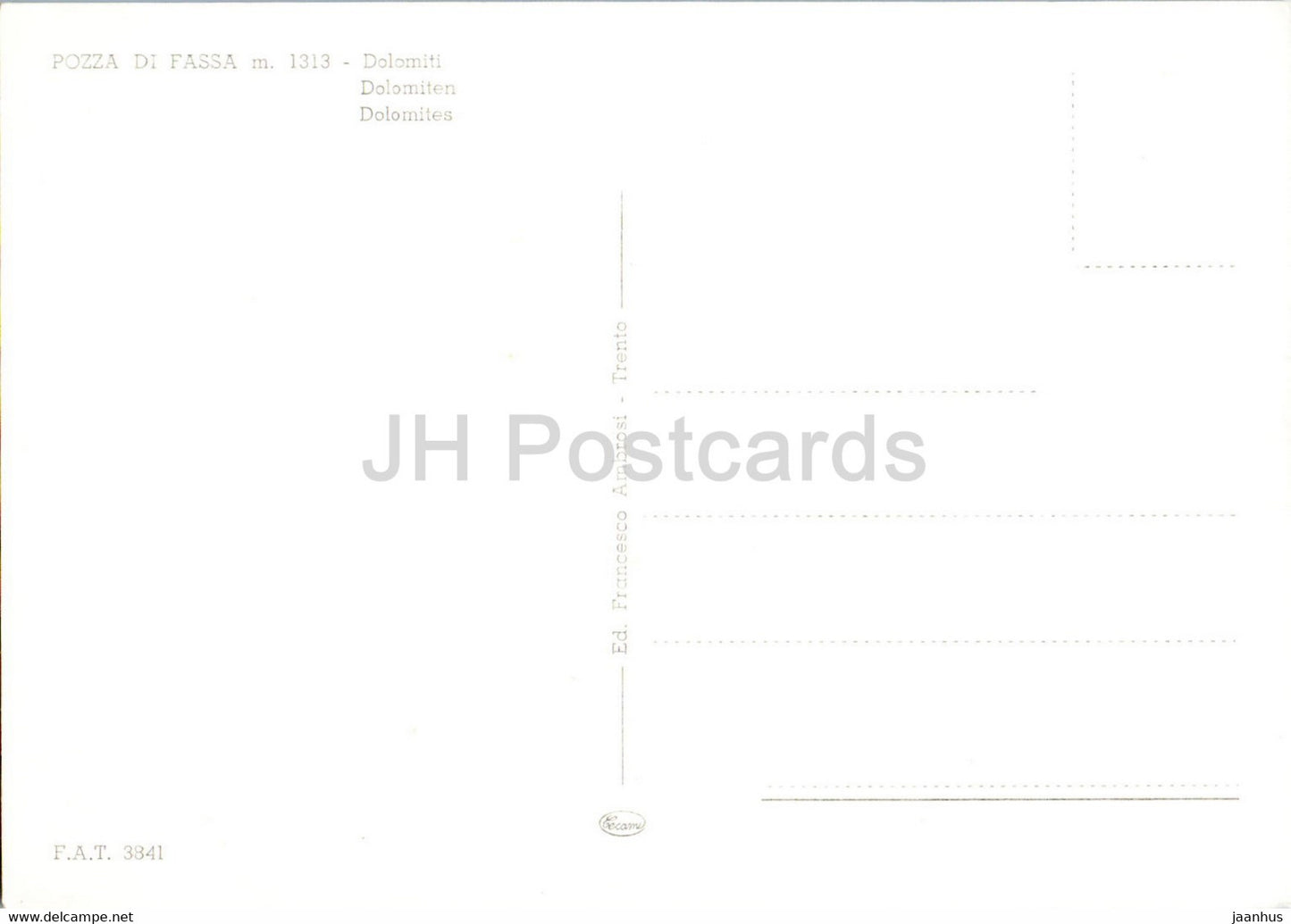 Pozza di Fassa - Dolomiti - 3841 - Italy - unused