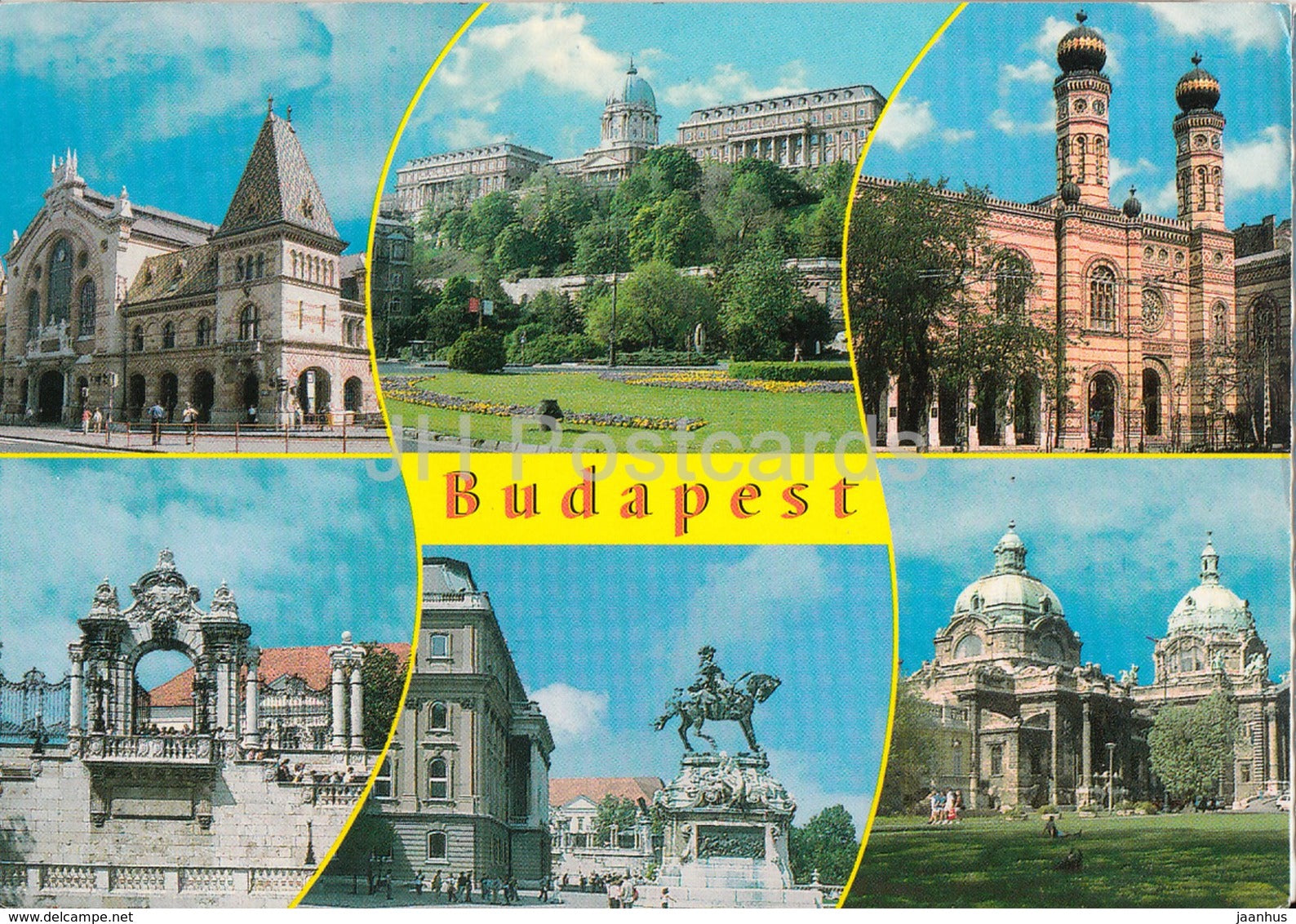 Greetings from Budapest - castle hill - architecture - 2002 - Hungary - used - JH Postcards