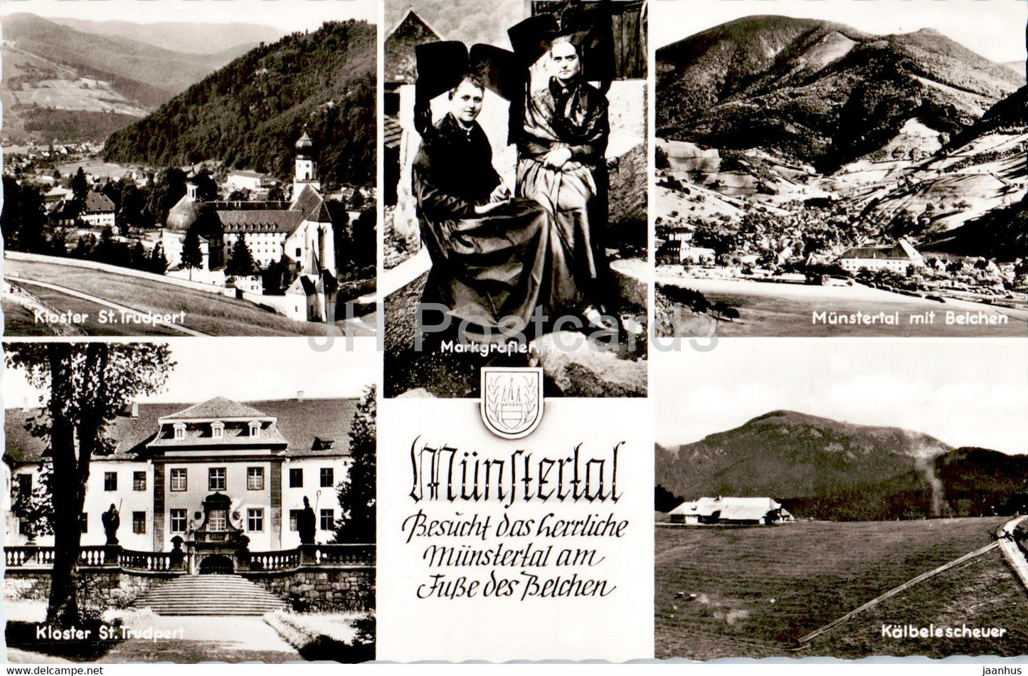 Munstertal - Kloster - Kalbelescheure - old postcard - Germany - unused - JH Postcards