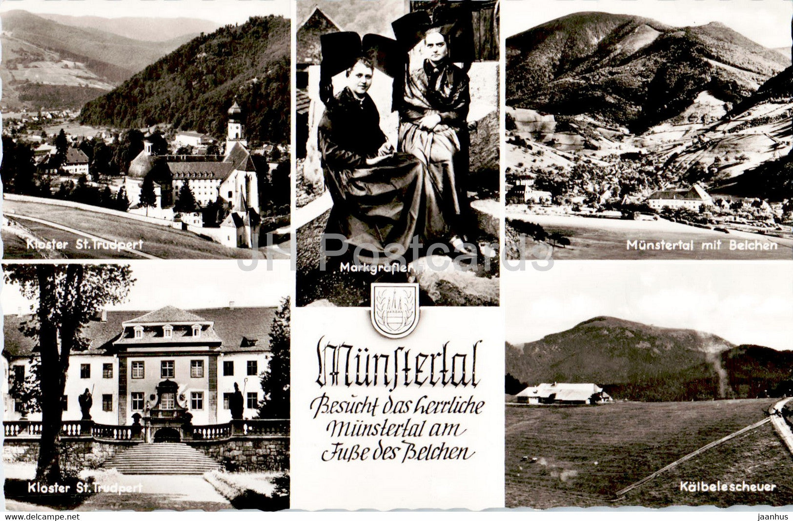 Munstertal - Kloster - Kalbelescheure - old postcard - Germany - unused - JH Postcards