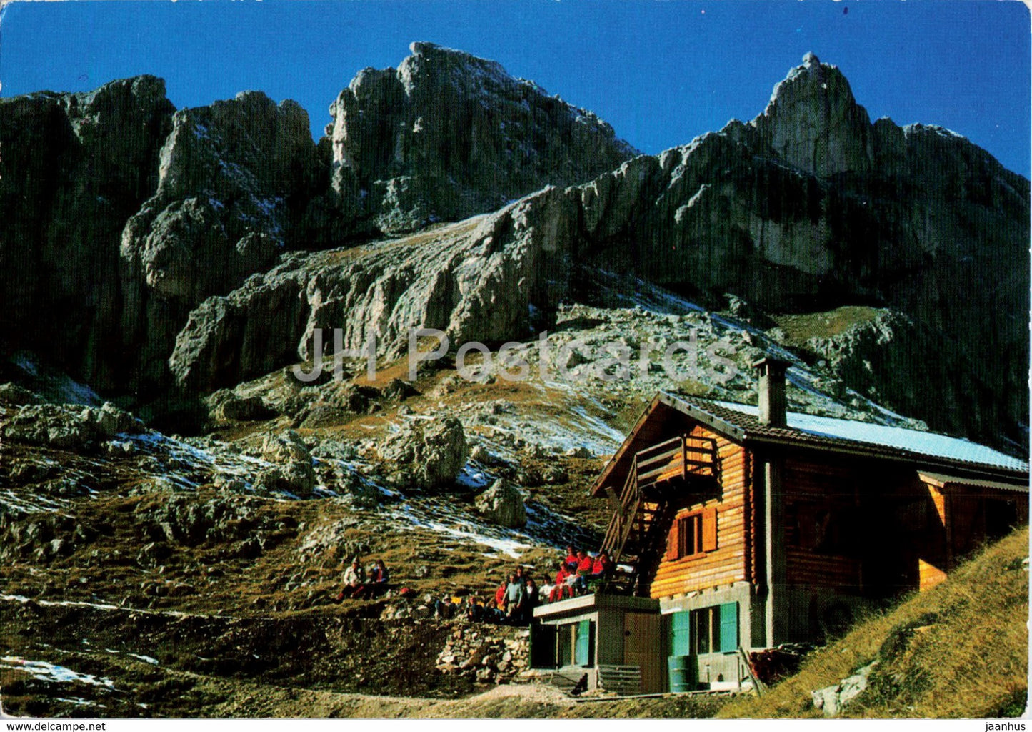 Baita Marino Pederiva - Torre Finestra - Roda di Vael - 1983 - Italy - used - JH Postcards