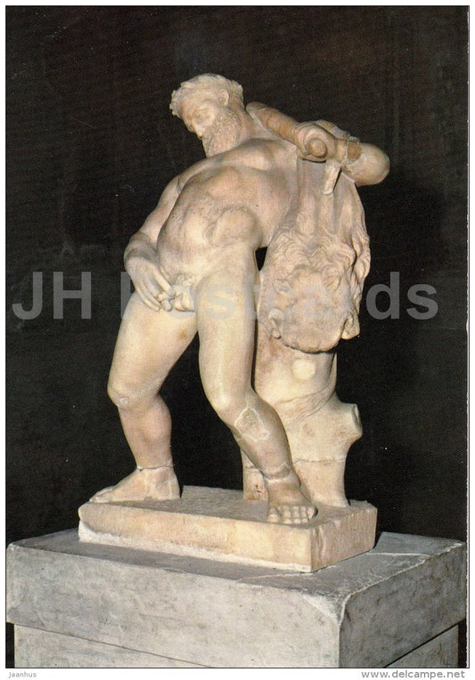 Ercolano - Casa dei Cervi , Ercole ebbro - House of the Deer , The Drunken Hercules - 80 - Italy - Italia - unused - JH Postcards