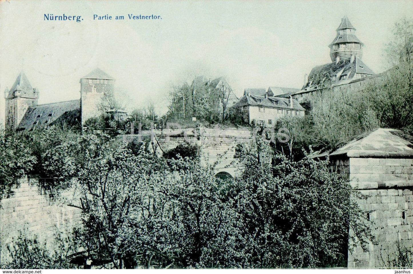 Nurnberg - Nuremberg - Partie am Vestnertor - old postcard - 1906 - Germany - used - JH Postcards