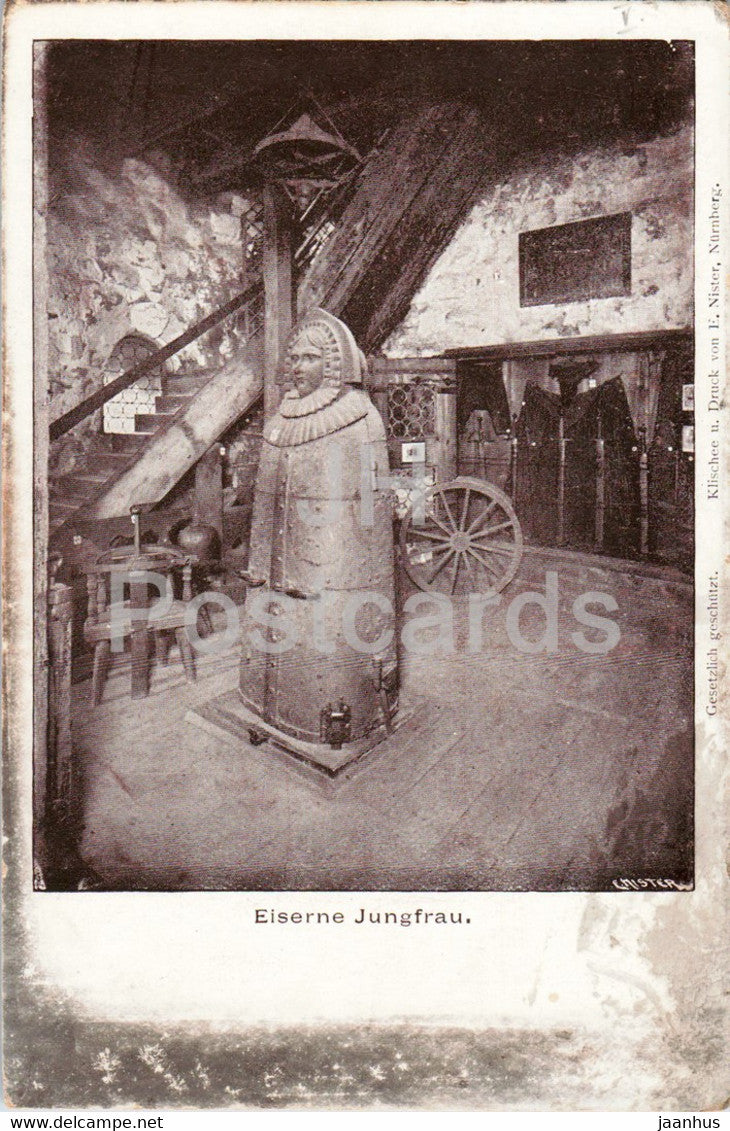 Nuremberg - Nurnberg - Eiserne Jungfrau - old postcard - Germany - unused - JH Postcards