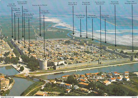 Aigues Mortes - La Ville du Roi Saint Louis - Vue Aerienne - 718 - France - unused - JH Postcards