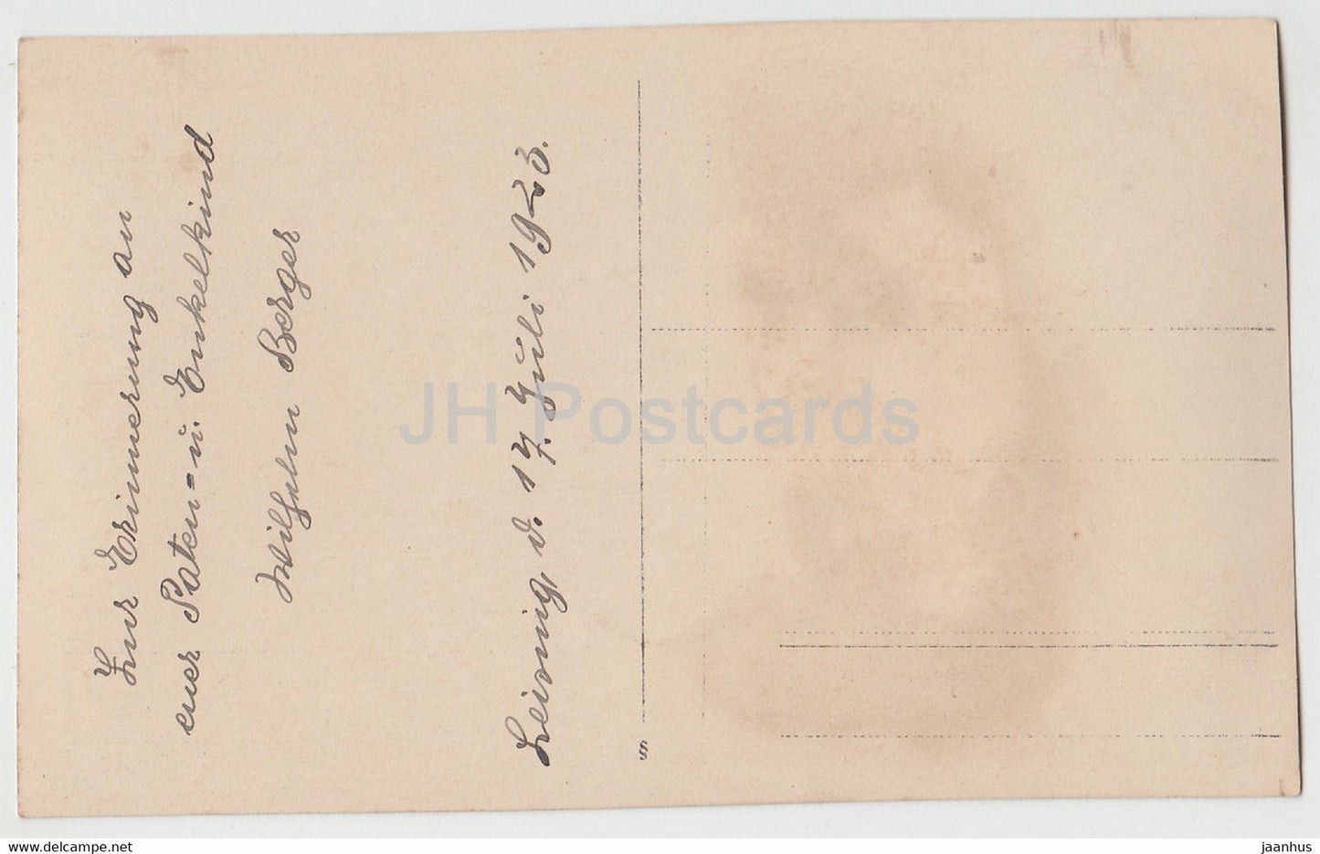 bébé - enfants - carte postale ancienne - 1923 - Allemagne - utilisé