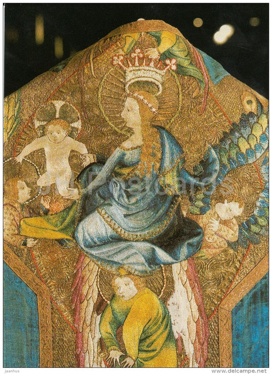 painting by Bohemian - Chasuble of Rokycani - Czech art - large format card - Czech - unused - JH Postcards