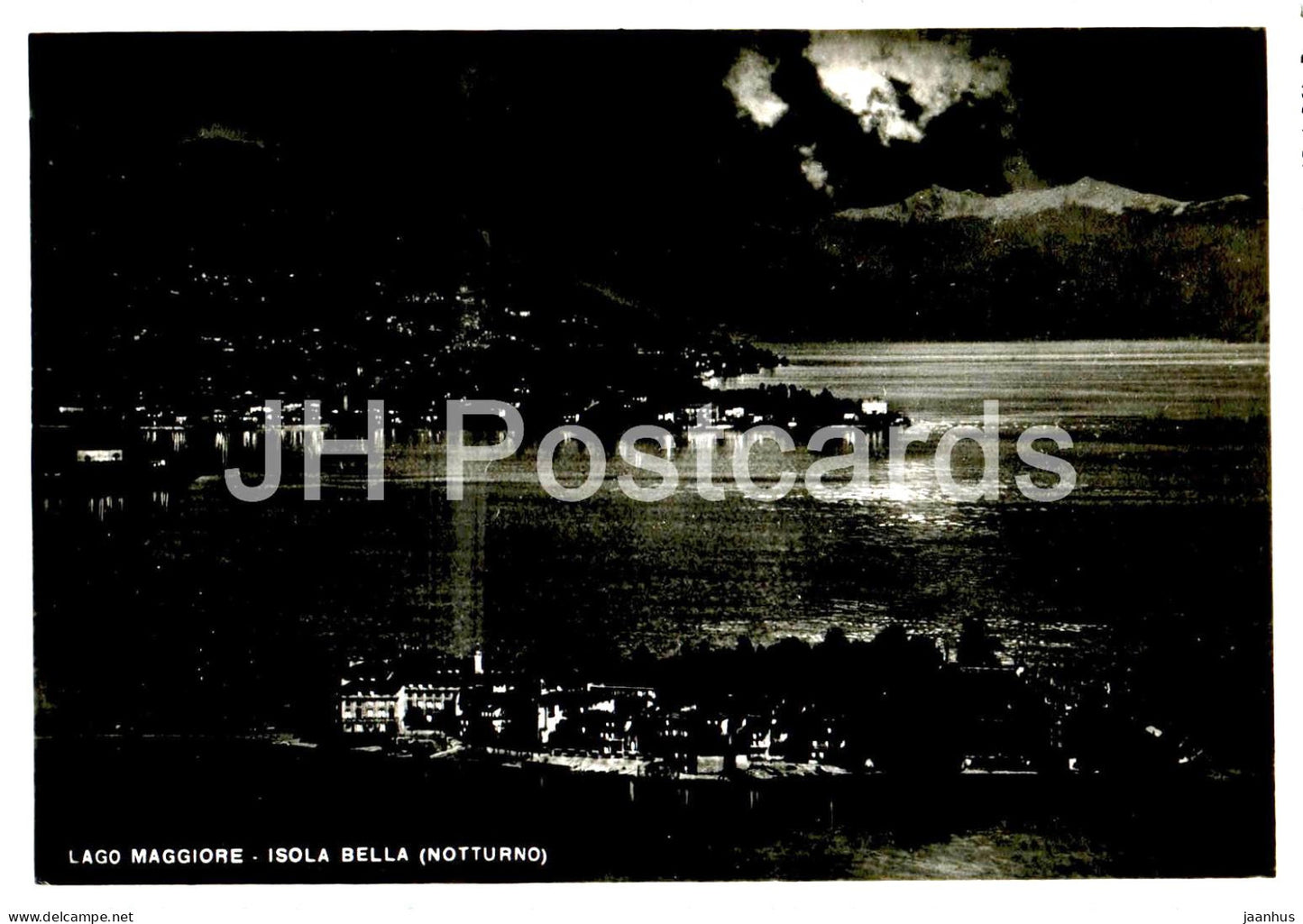 Lago Maggiore - Isola Bella - Notturno - lake - 6 - Italy - unused - JH Postcards