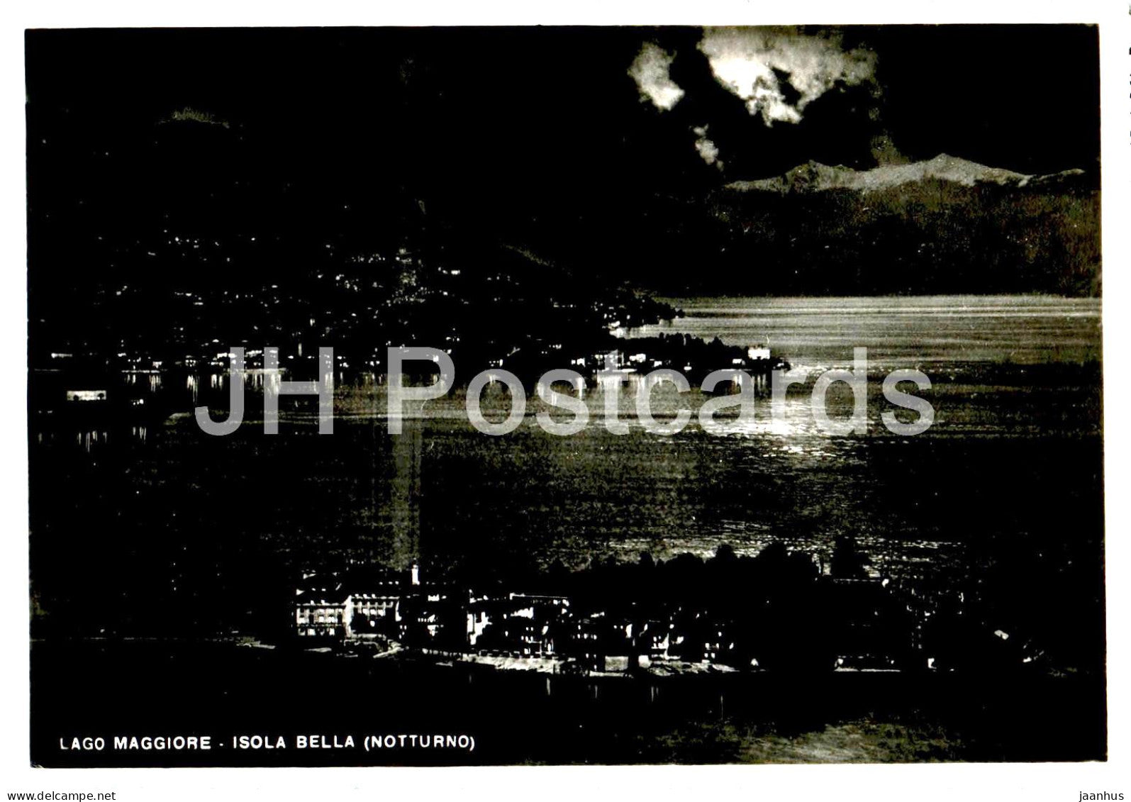 Lago Maggiore - Isola Bella - Notturno - lake - 6 - Italy - unused - JH Postcards