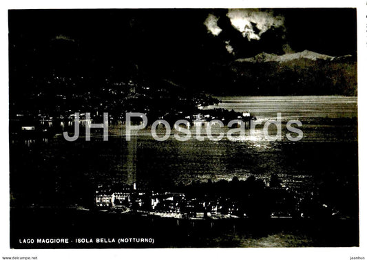 Lago Maggiore - Isola Bella - Notturno - lake - 6 - Italy - unused - JH Postcards