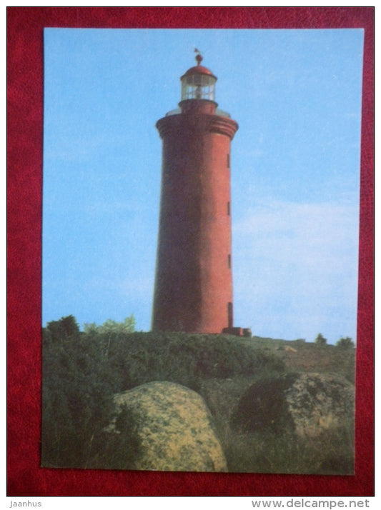 Mohni , The lighthouse , 1871 - Estonian lighthouses - 1979 - Estonia USSR - unused - JH Postcards
