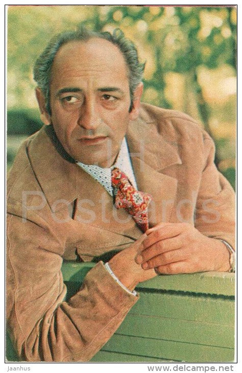 S. Sarkisyan - Soviet Armenian Movie Actor - 1976 - Russia USSR - unused - JH Postcards