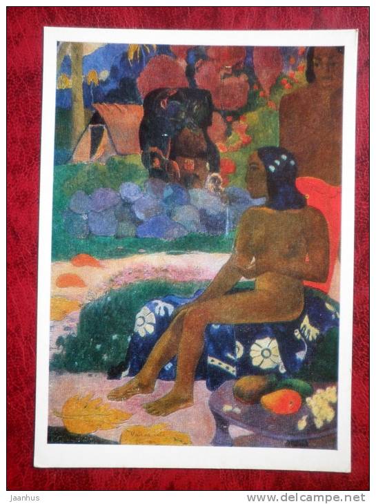 Painting by Paul Gauguin - Vairumati, 1892 - art - unused - JH Postcards