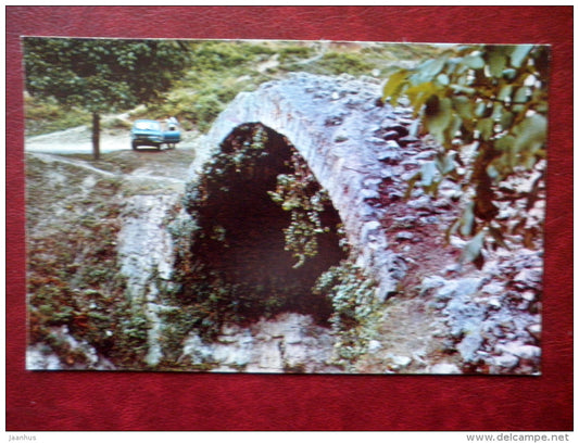 bridge over Besla river XI-XII century - Sukhumi - Abkhazia - Black Sea Coast - 1974 - Georgia USSR - unused - JH Postcards