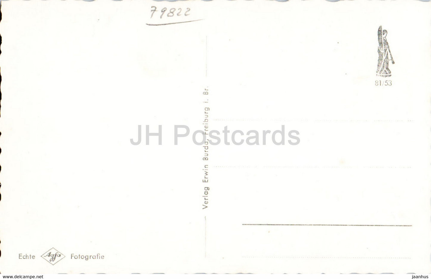 Gruss aus Titisee 885 m - Am Bootshafen - old postcard - Germany - unused