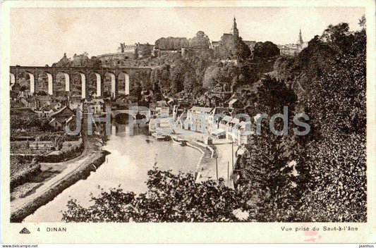 Dinan - Vue prise du Saut a l'ane - 4 - old postcard - 1939 - France - used - JH Postcards