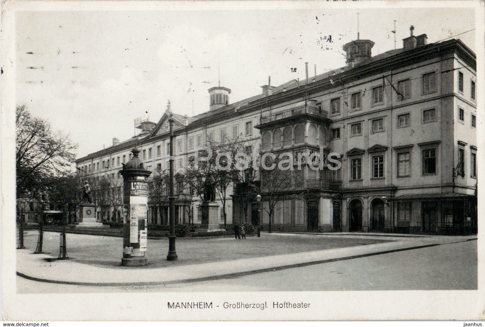 Mannheim - Grossherzogl Hoftheater - theatre - old postcard - 1916 - Germany - used - JH Postcards
