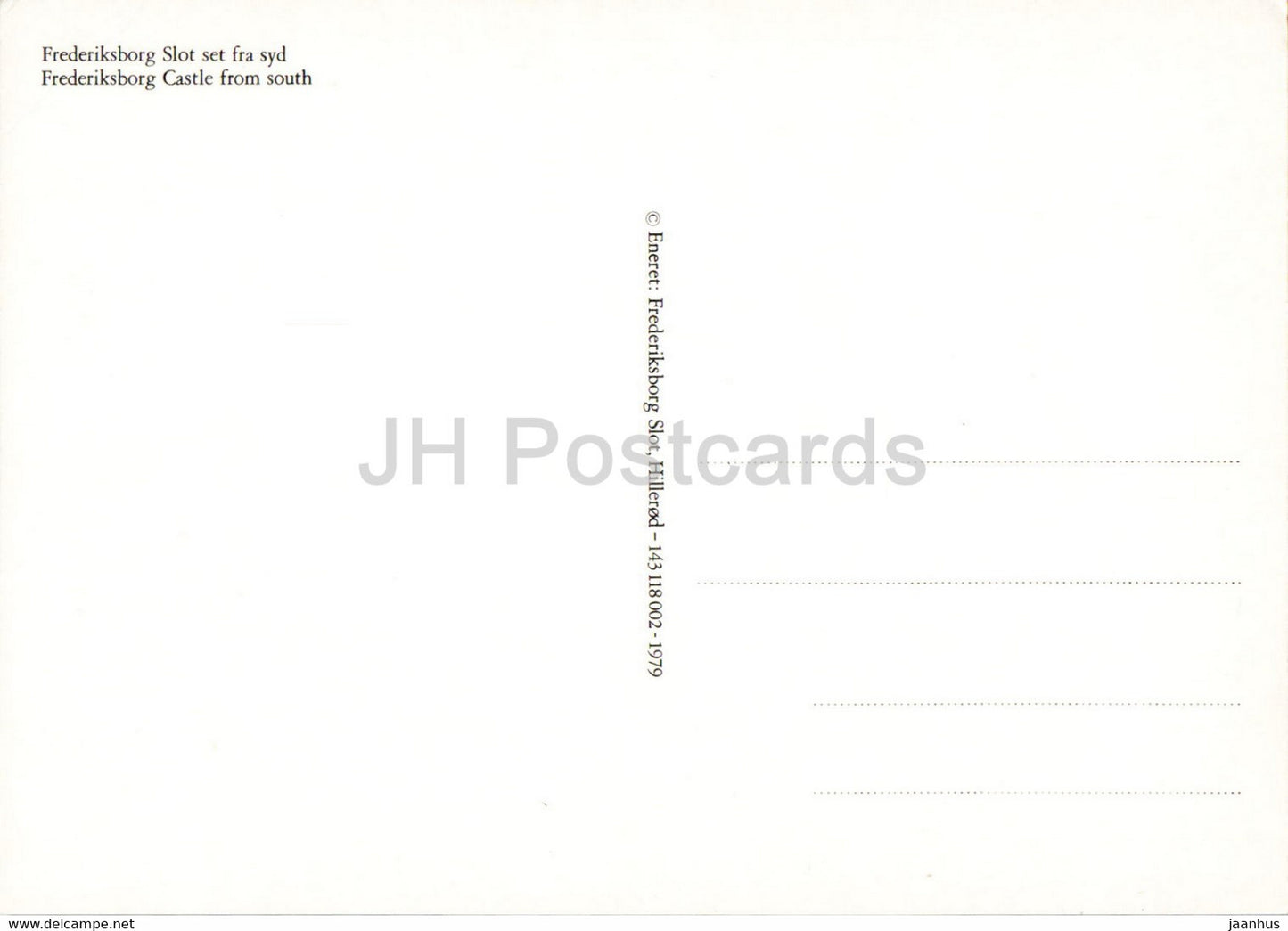 Frederiksborg Castle from South - Denmark - unused