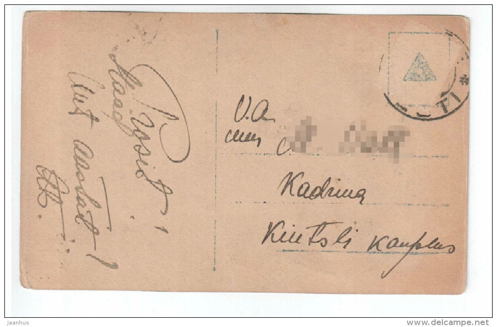 Woman - NPG 500/1 - Mignon - old postcard - circulated in Estonia - used - JH Postcards