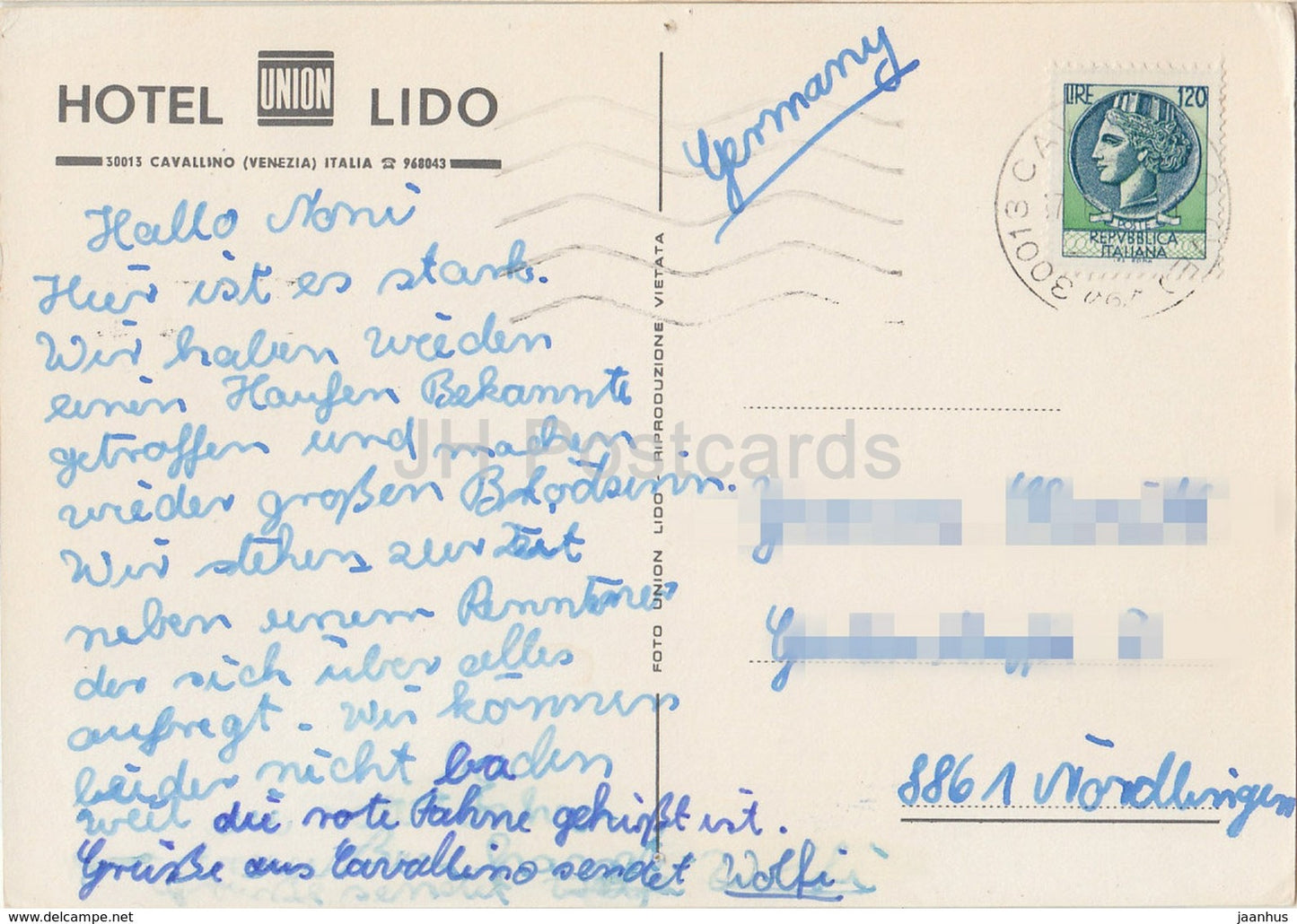 hotel Union Lido - horse - beach - multiview - Italy - used